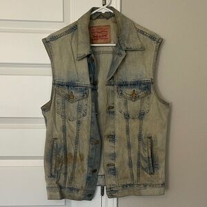 Levi's Light Blue Denim Vest